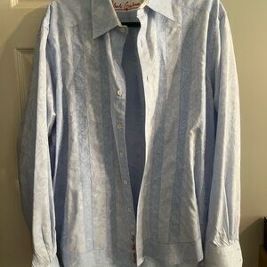 Robert Graham Light Blue Patterned Shirt